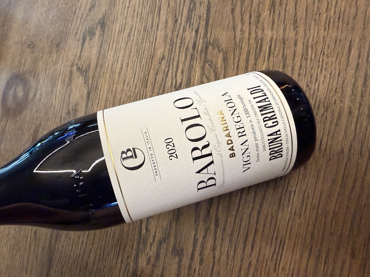 BRUNA GRIMALDI BAROLO BADARINA VIGNA REGNOLA  DOCG 2020 vol. 14.5